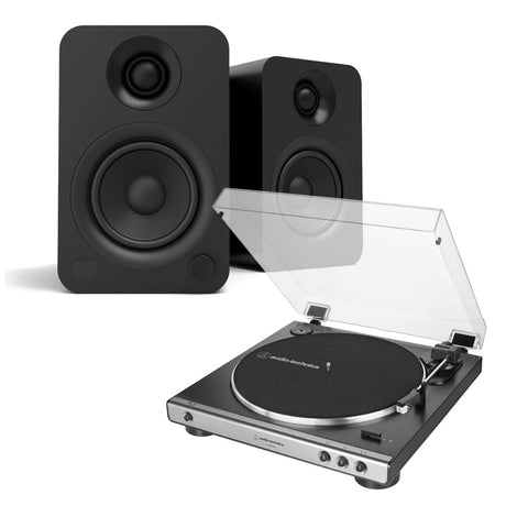 Kanto YU Active Bookshelf Speakers + Audio-Technica LP60X Turntable Turntable Bundles Kanto Audio Standard + USB (LP60XUSB) 