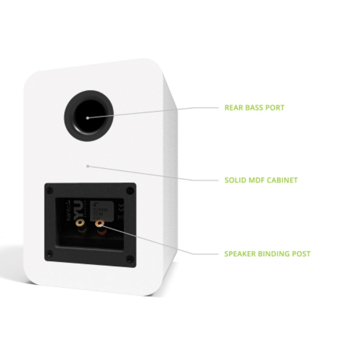 WiiM AMP + Kanto YUP4 4" Bookshelf Speakers - K&B Audio