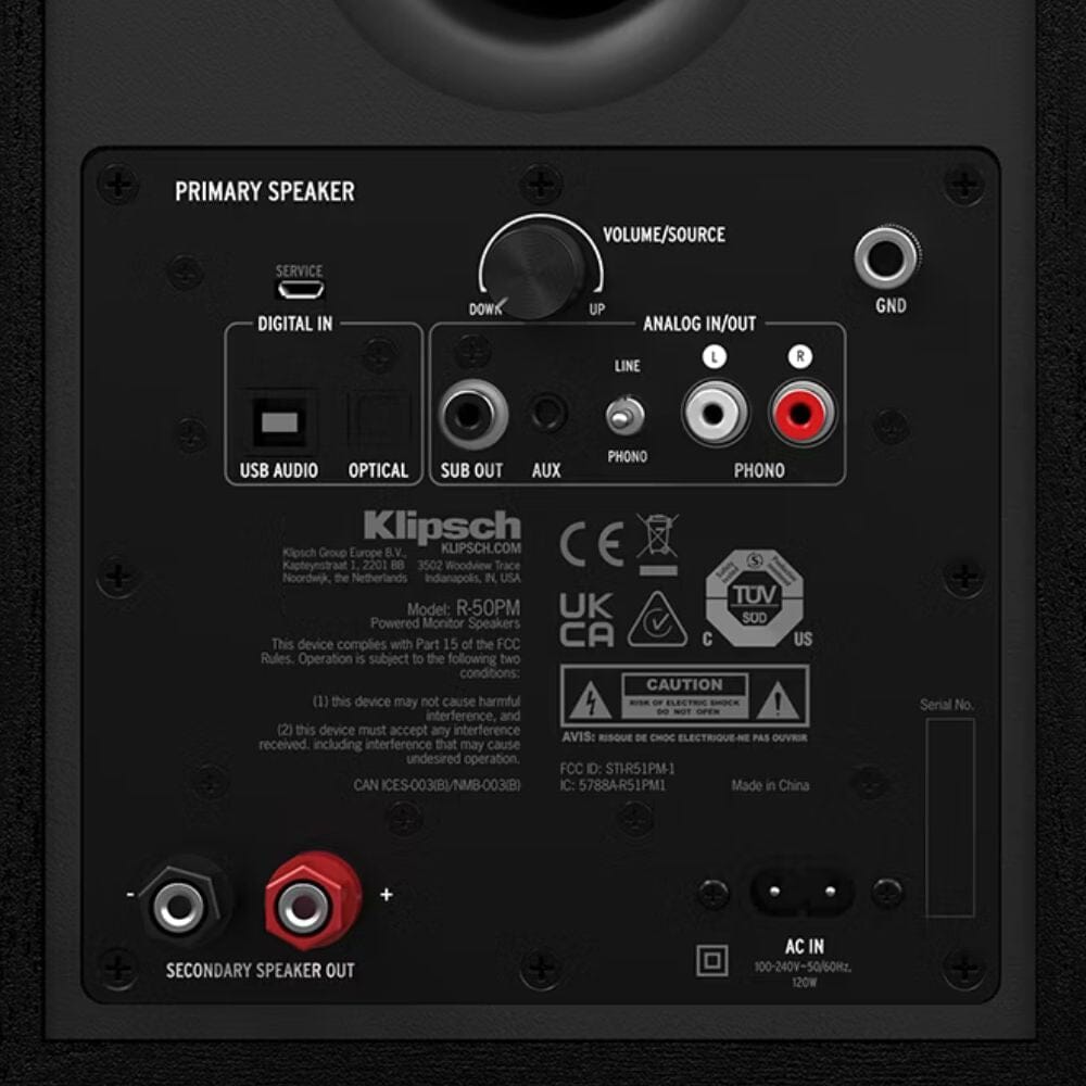 Audio-Technica LP3XBT Automatic Turntable + Klipsch R-50PM Active Bookshelf Speakers - K&B Audio