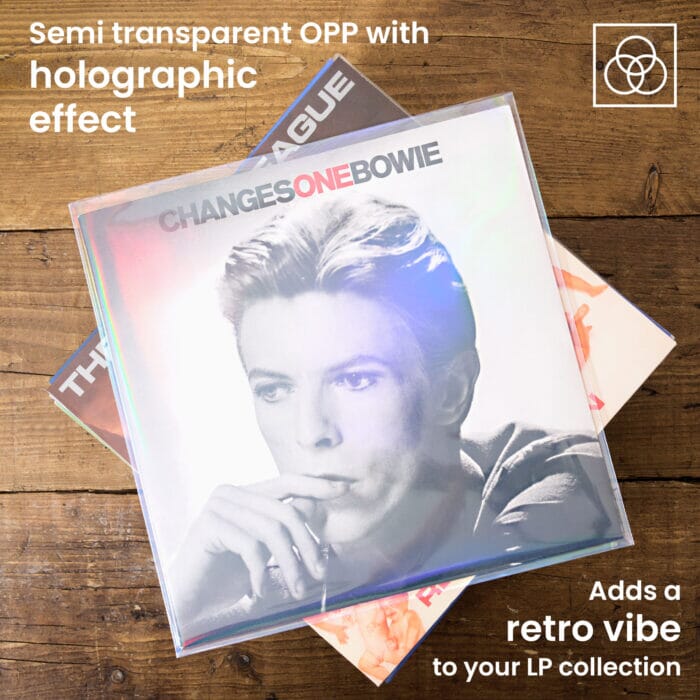Legend Vinyl 12″ Vinyl Record Outer Sleeves – Retro Holographic Effect - Pack of 25 Vinyl Accessories Legend Vinyl