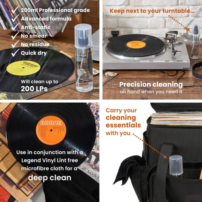 Legend Vinyl 200mm Vinyl Cleaning Solution Vinyl Accessories Legend Vinyl
