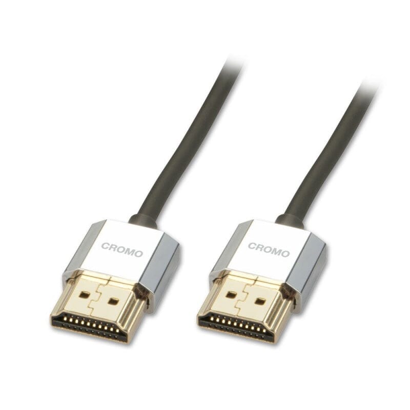 Lindy CROMO Slim High Speed HDMI Cable with Ethernet (0.3 - 4.5M) - K&B Audio