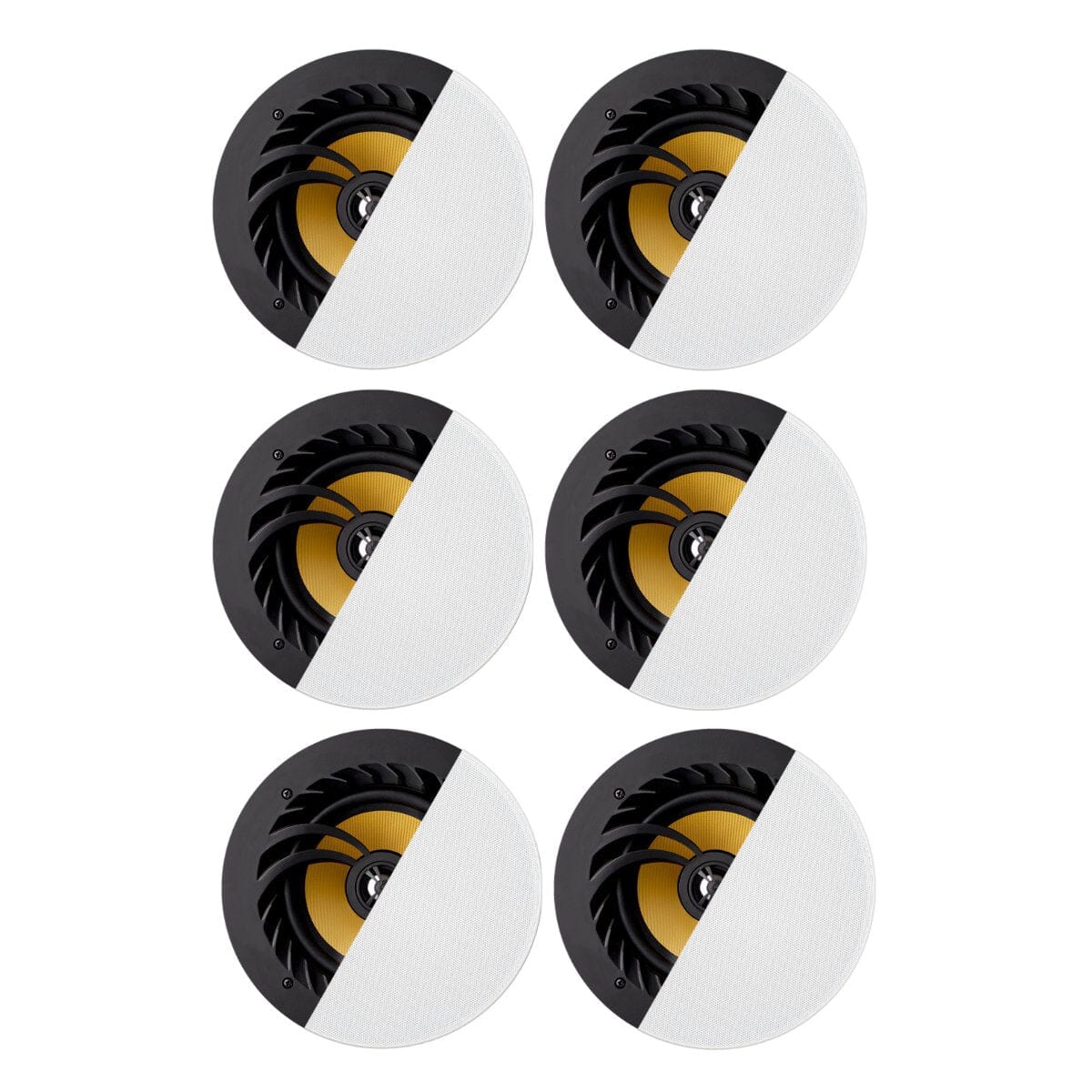 Lithe Audio 6 x Bluetooth Ceiling Speakers (3 Master & 3 Passive) - K&B Audio