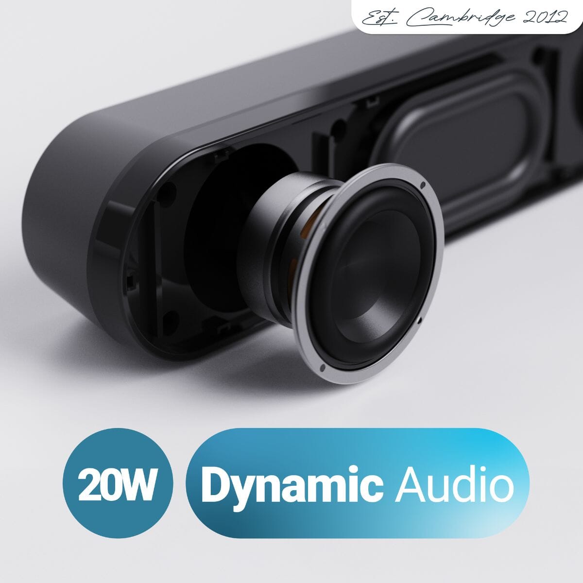 Majority Atlas Bluetooth PC Sound Bar - 20W - Portable - K&B Audio