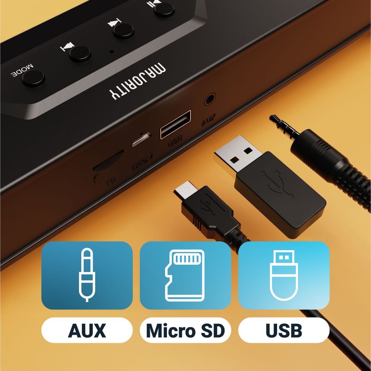 Majority Atlas Bluetooth PC Sound Bar - 20W - Portable - K&B Audio