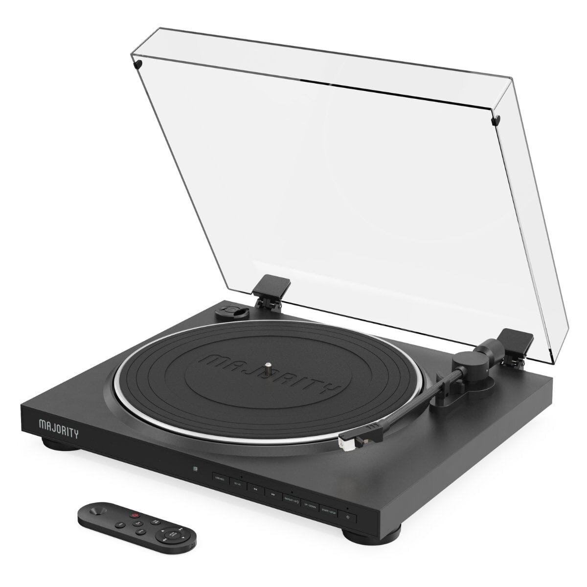 Majority Auto Turntable + D70X Bluetooth Bookshelf Speakers Turntable Bundles Majority