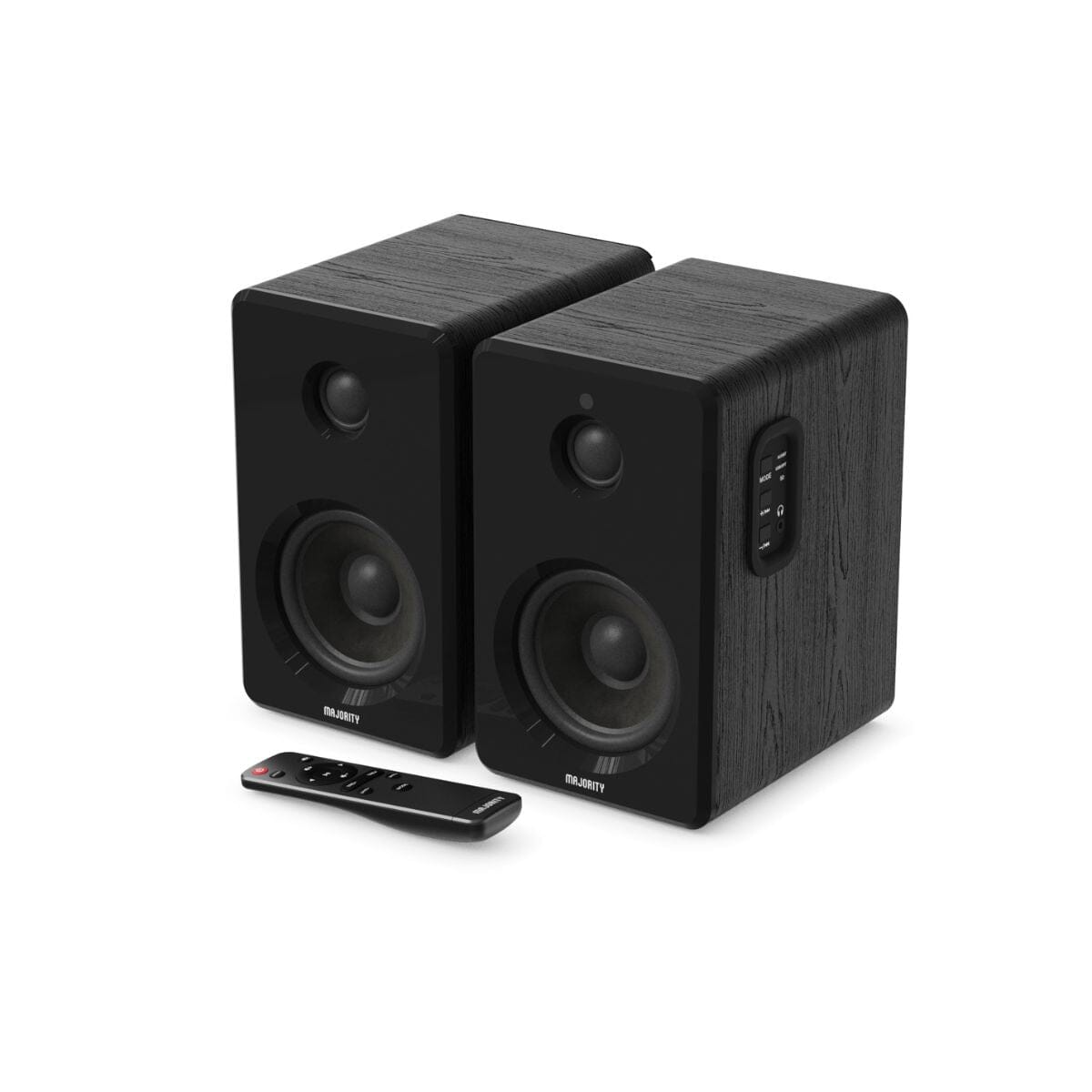 Majority D40 Active Bookshelf Speakers - Bluetooth & USB - 60W - K&B Audio