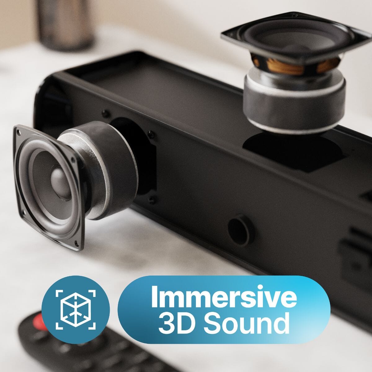 Majority Naga 60 2.1 Soundbar with Built-In Subwoofer - 120W - Bluetooth, HDMI - K&B Audio