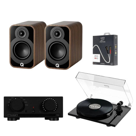 Mission 778X Amplifier, Pro-Ject E1 & Q Acoustics 5010 Bookshelf Speakers - K&B Audio