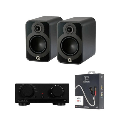 Mission 778X Amplifier + Q Acoustics 5020 Bookshelf 5" Speakers Bundle - K&B Audio