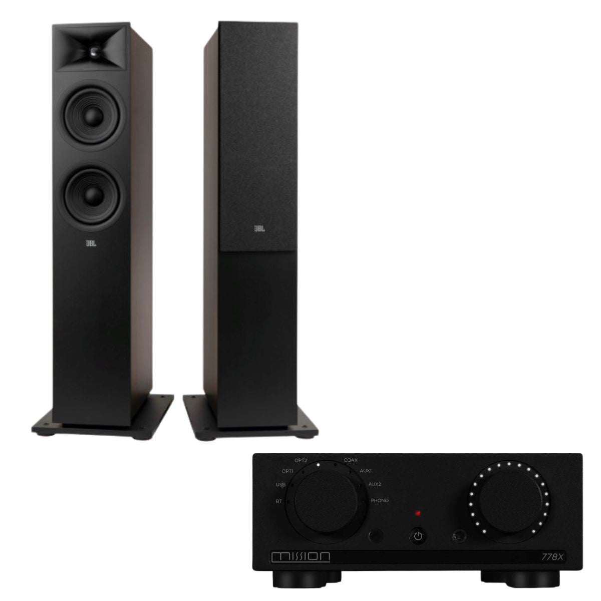 Mission 778X Integrated Amplifier + JBL Stage 260F Floorstanding Speakers - K&B Audio