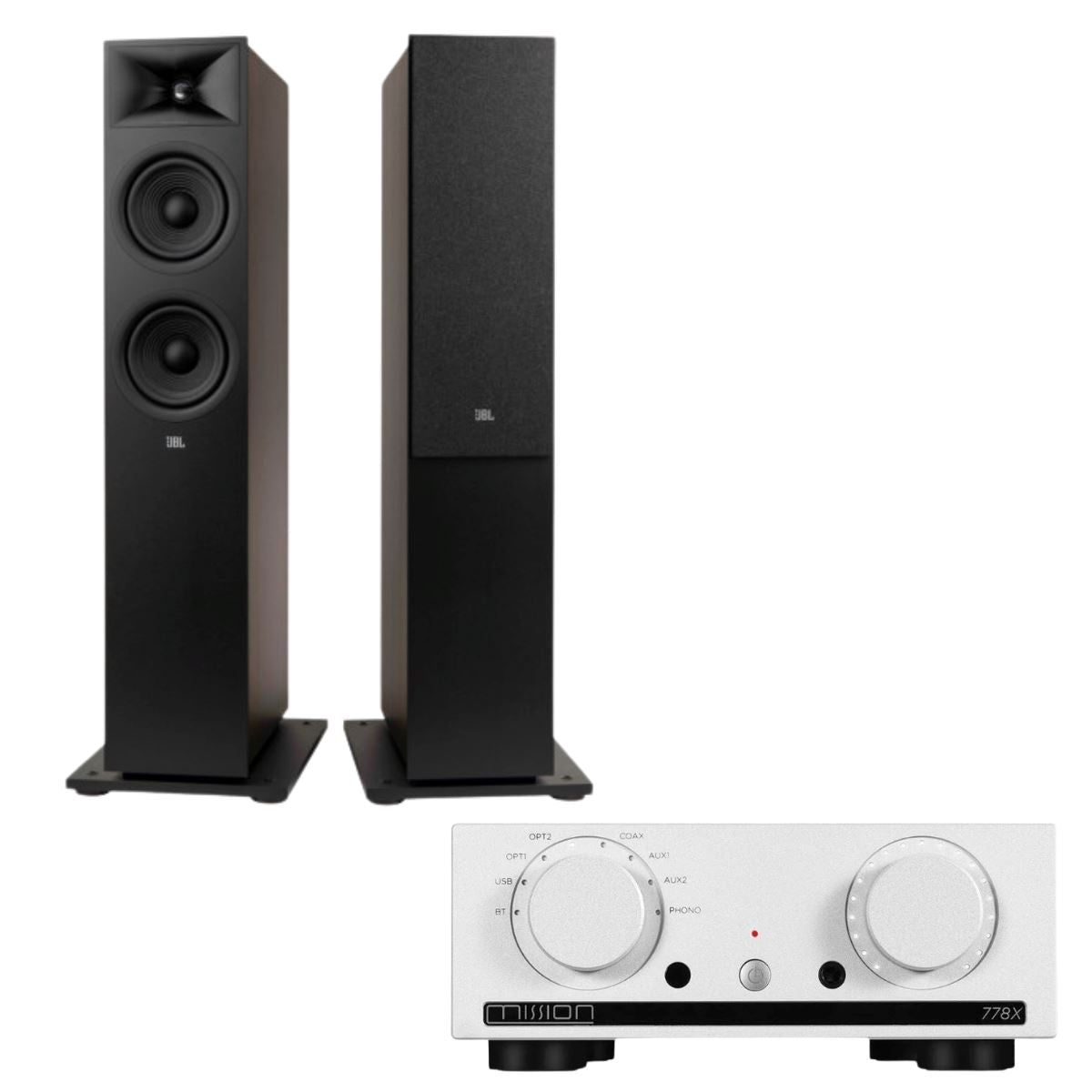 Mission 778X Integrated Amplifier + JBL Stage 260F Floorstanding Speakers - K&B Audio
