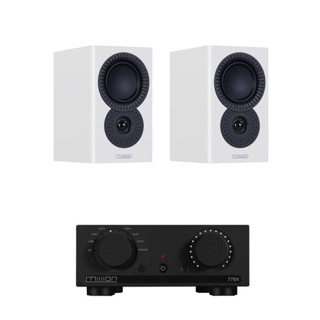 Mission 778X Integrated Amplifier + Mission LX-1 Bookshelf Speakers - K&B Audio