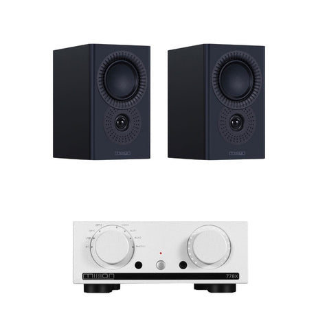Mission 778X Integrated Amplifier + Mission LX-1 Bookshelf Speakers - K&B Audio