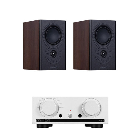 Mission 778X Integrated Amplifier + Mission LX-1 Bookshelf Speakers - K&B Audio