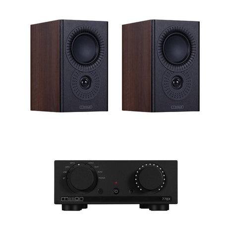 Mission 778X Integrated Amplifier + Mission LX-2 Bookshelf Speakers - K&B Audio
