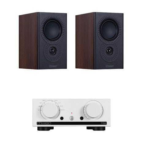 Mission 778X Integrated Amplifier + Mission LX-2 Bookshelf Speakers - K&B Audio