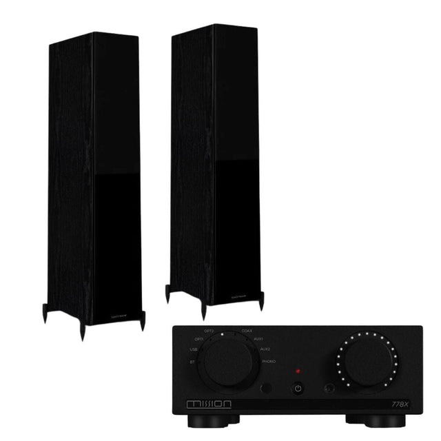 Mission 778X Integrated Amplifier + Wharfedale Diamond 12.3 Floorstanding Speakers - K&B Audio