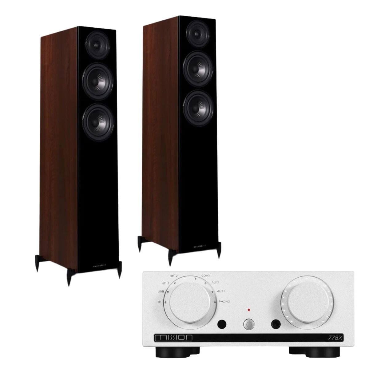 Mission 778X Integrated Amplifier + Wharfedale Diamond 12.3 Floorstanding Speakers - K&B Audio