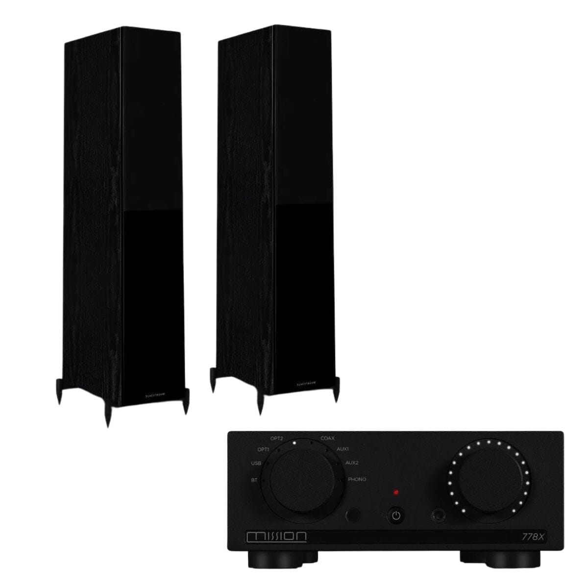 Mission 778X Integrated Amplifier + Wharfedale Diamond 12.4 Floorstanding Speakers - K&B Audio
