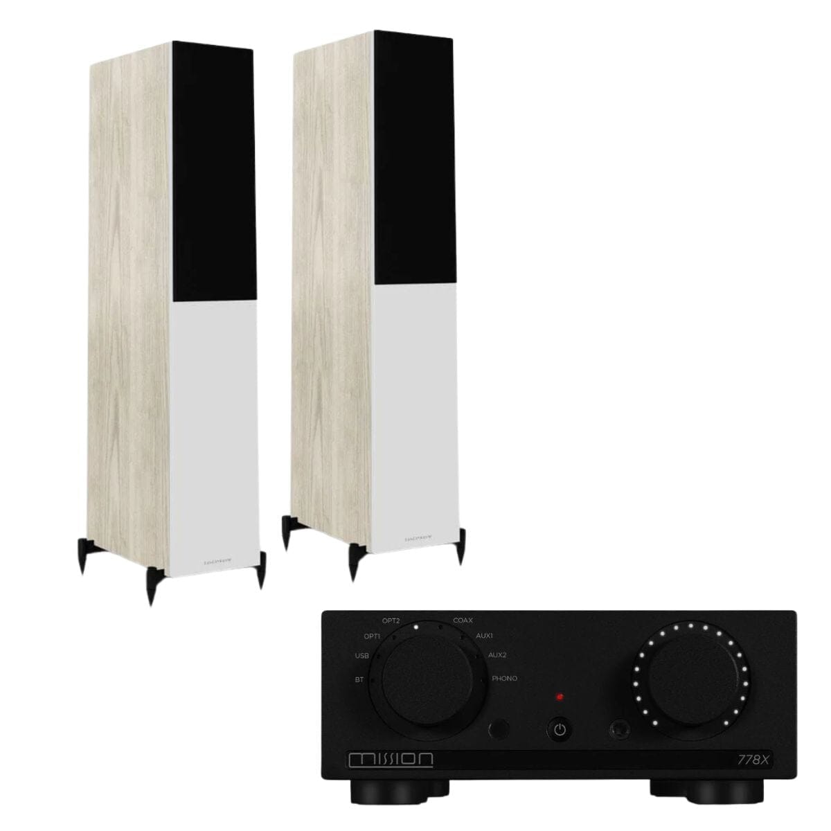 Mission 778X Integrated Amplifier + Wharfedale Diamond 12.4 Floorstanding Speakers - K&B Audio