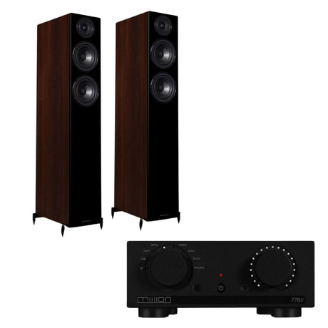 Mission 778X Integrated Amplifier + Wharfedale Diamond 12.4 Floorstanding Speakers - K&B Audio