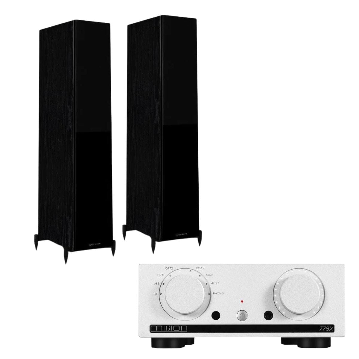 Mission 778X Integrated Amplifier + Wharfedale Diamond 12.4 Floorstanding Speakers - K&B Audio