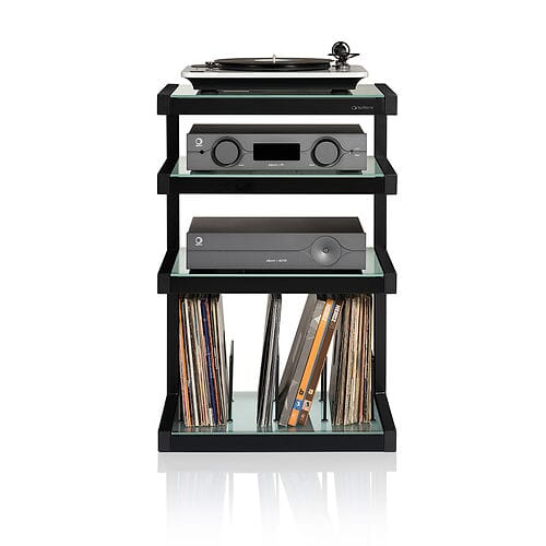 Norstone Esse Hi-Fi Vinyl Stand - Black / Frosted - K&B Audio