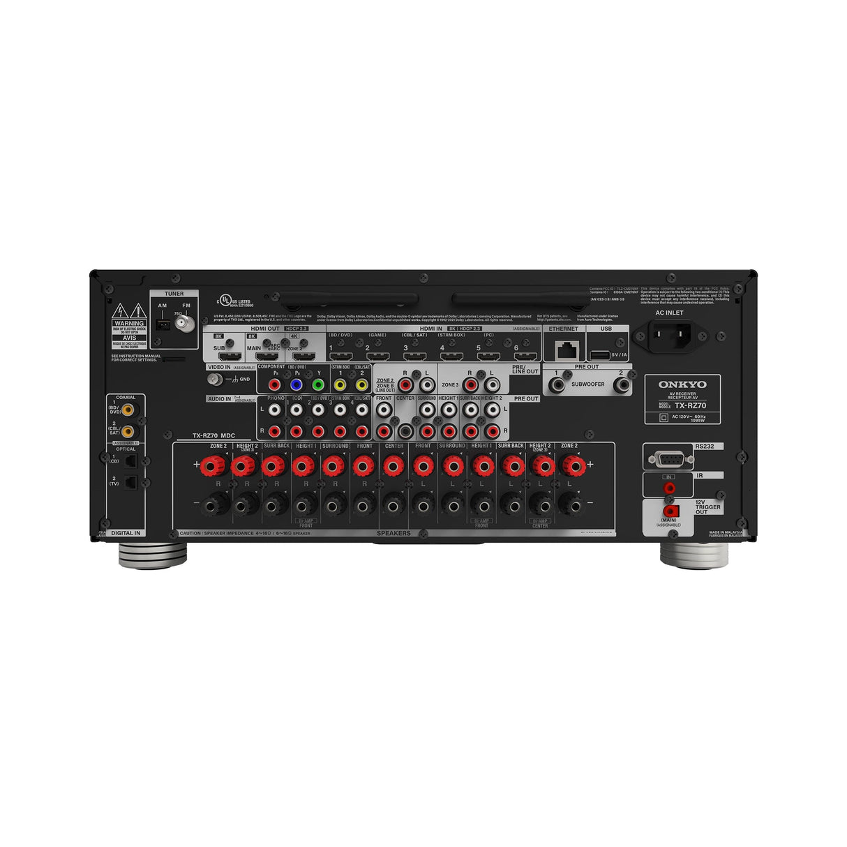 Onkyo TX-RZ70 11.2 Channel AV Receiver - K&B Audio