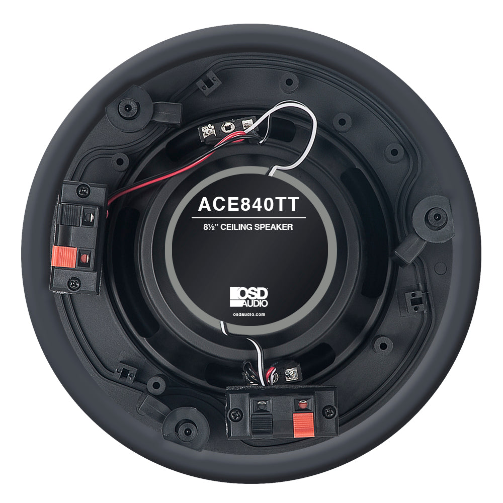OSD Audio Nero Stream ARC Amplifier + ACE840TT 8" Stereo Ceiling Speaker - K&B Audio