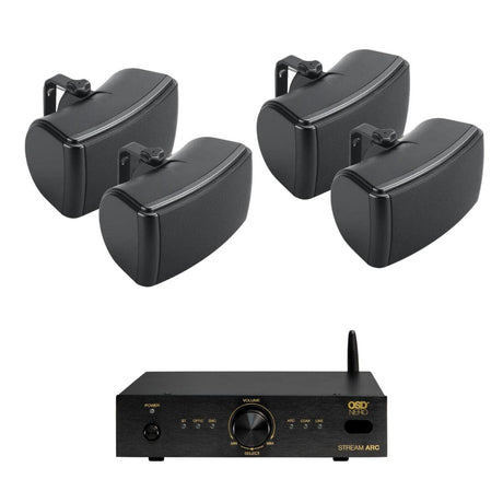 OSD Audio Nero Stream ARC Amplifier + Q Acoustics 6.5" Outdoor Speakers - K&B Audio