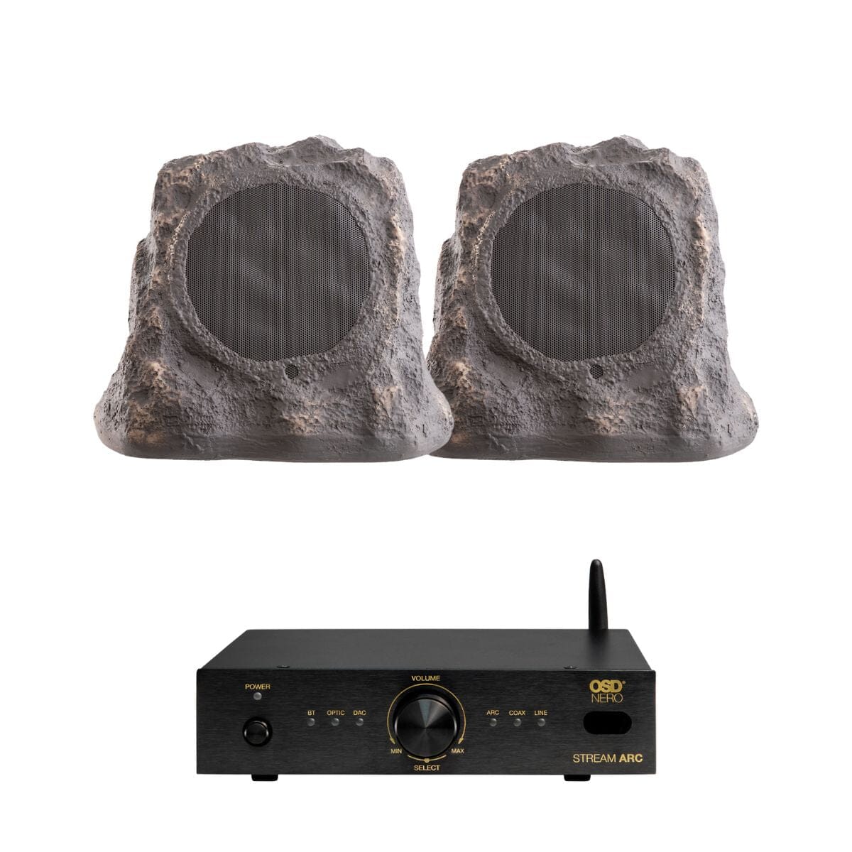 OSD Audio Nero Stream ARC Amplifier + RS670 Rock Speakers - K&B Audio