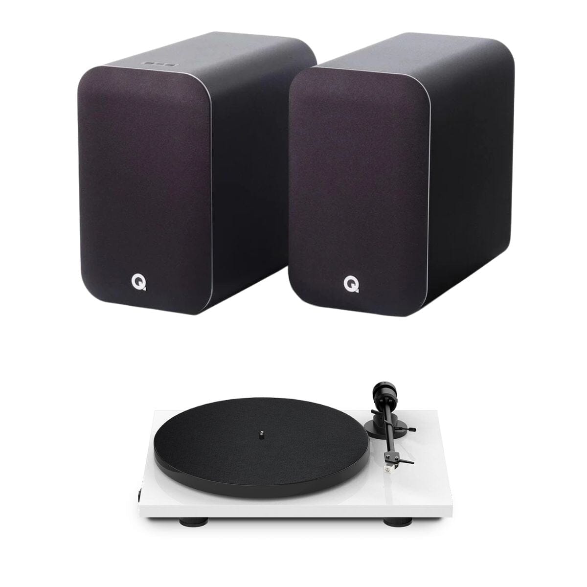 Pro-Ject E1 Phono Turntable + Q Acoustics M20 Active Bluetooth Speakers - K&B Audio