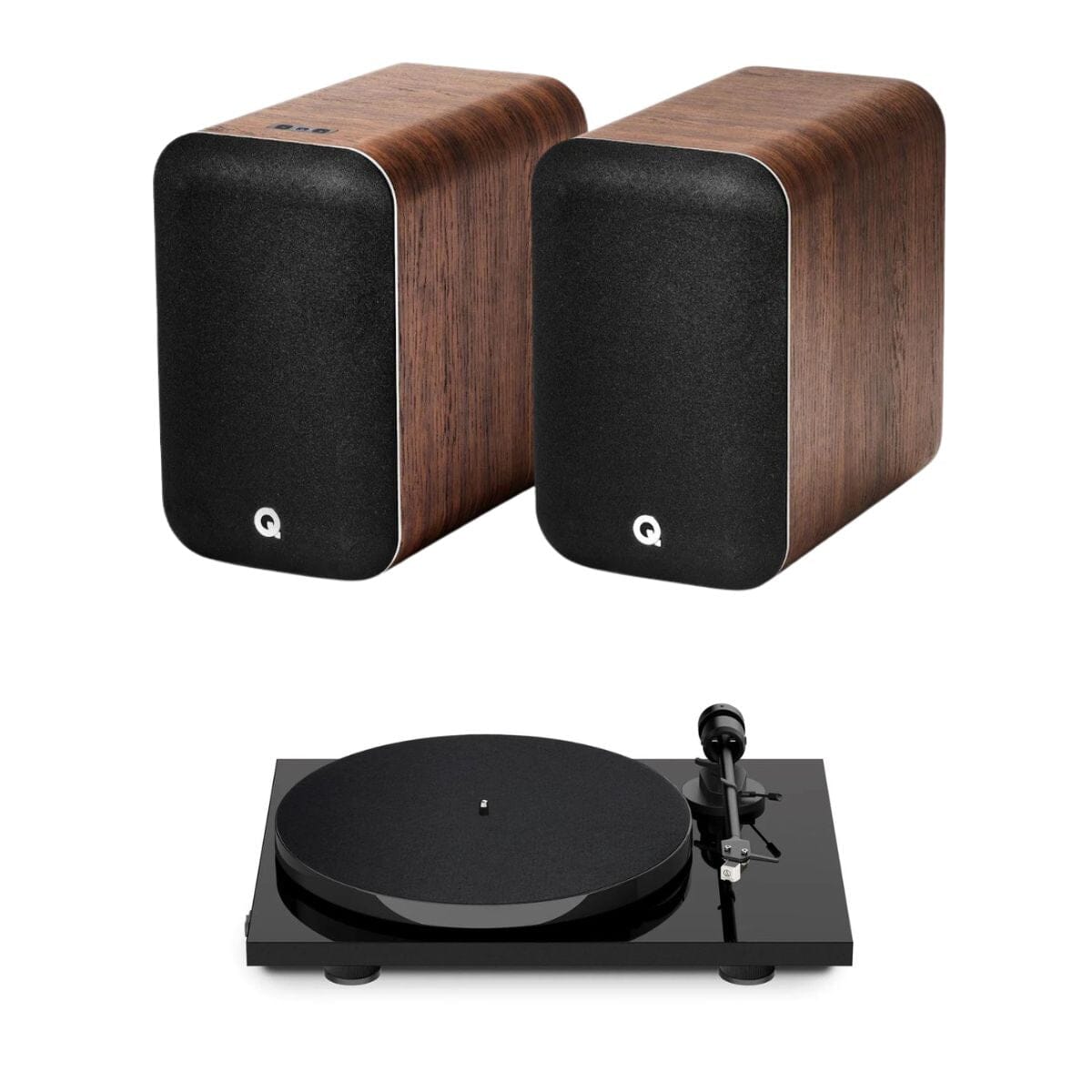 Pro-Ject E1 Phono Turntable + Q Acoustics M20 Active Bluetooth Speakers - K&B Audio