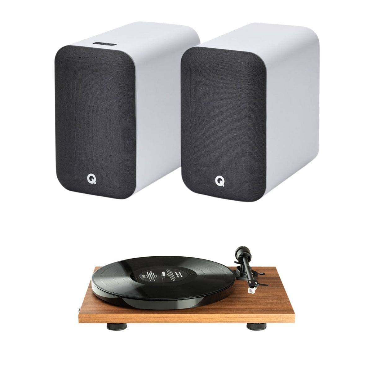 Pro-Ject E1 Phono Turntable + Q Acoustics M20 Active Bluetooth Speakers - K&B Audio