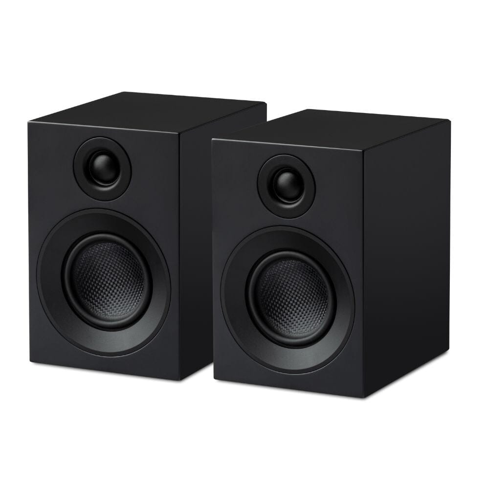 WiiM AMP + Pro-Ject Speaker Box 3E Carbon 3" Bookshelf Speakers - K&B Audio