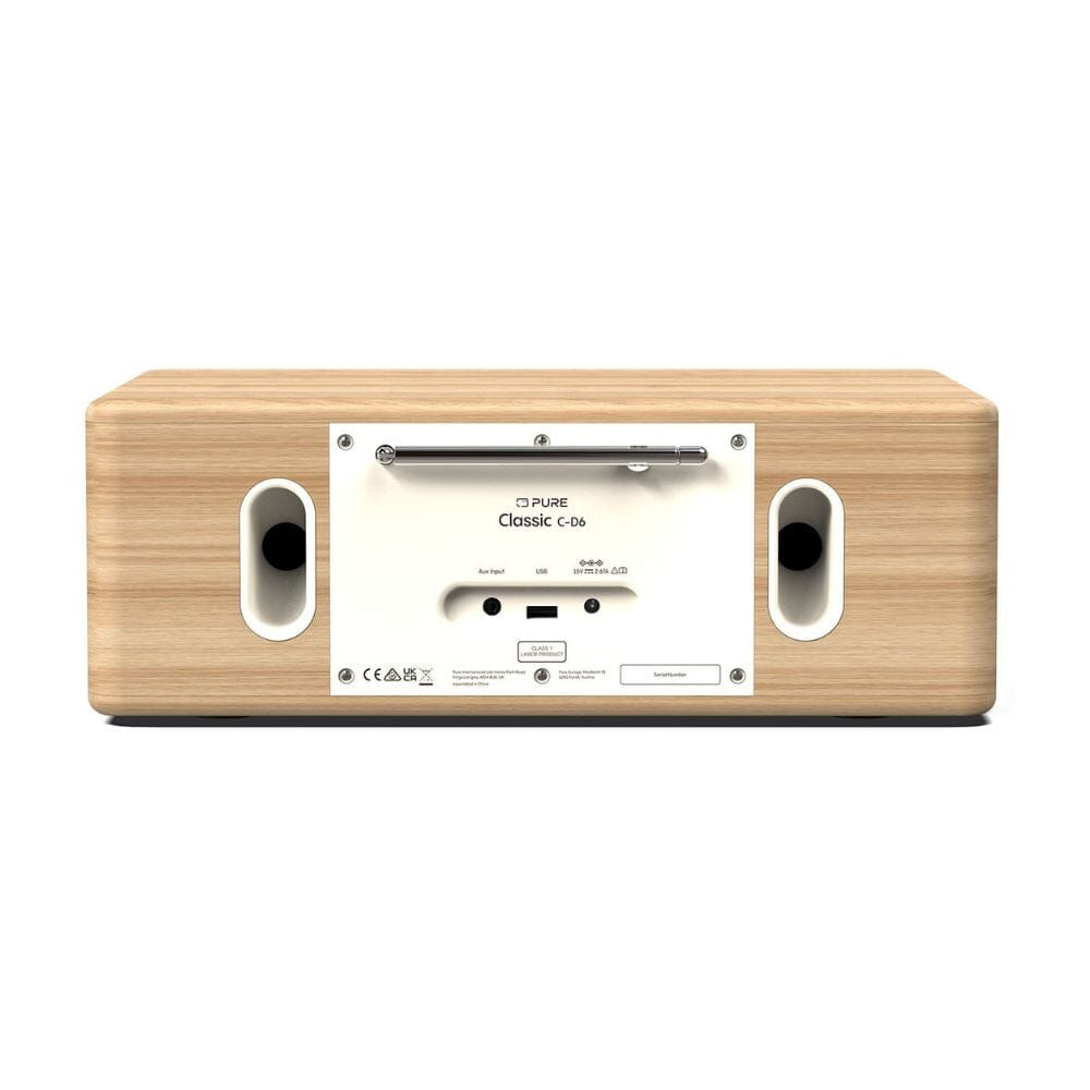 Pure Classic C-D6 CD Player, Radio & Bluetooth + Audio-Technica LP60X Turntable - K&B Audio