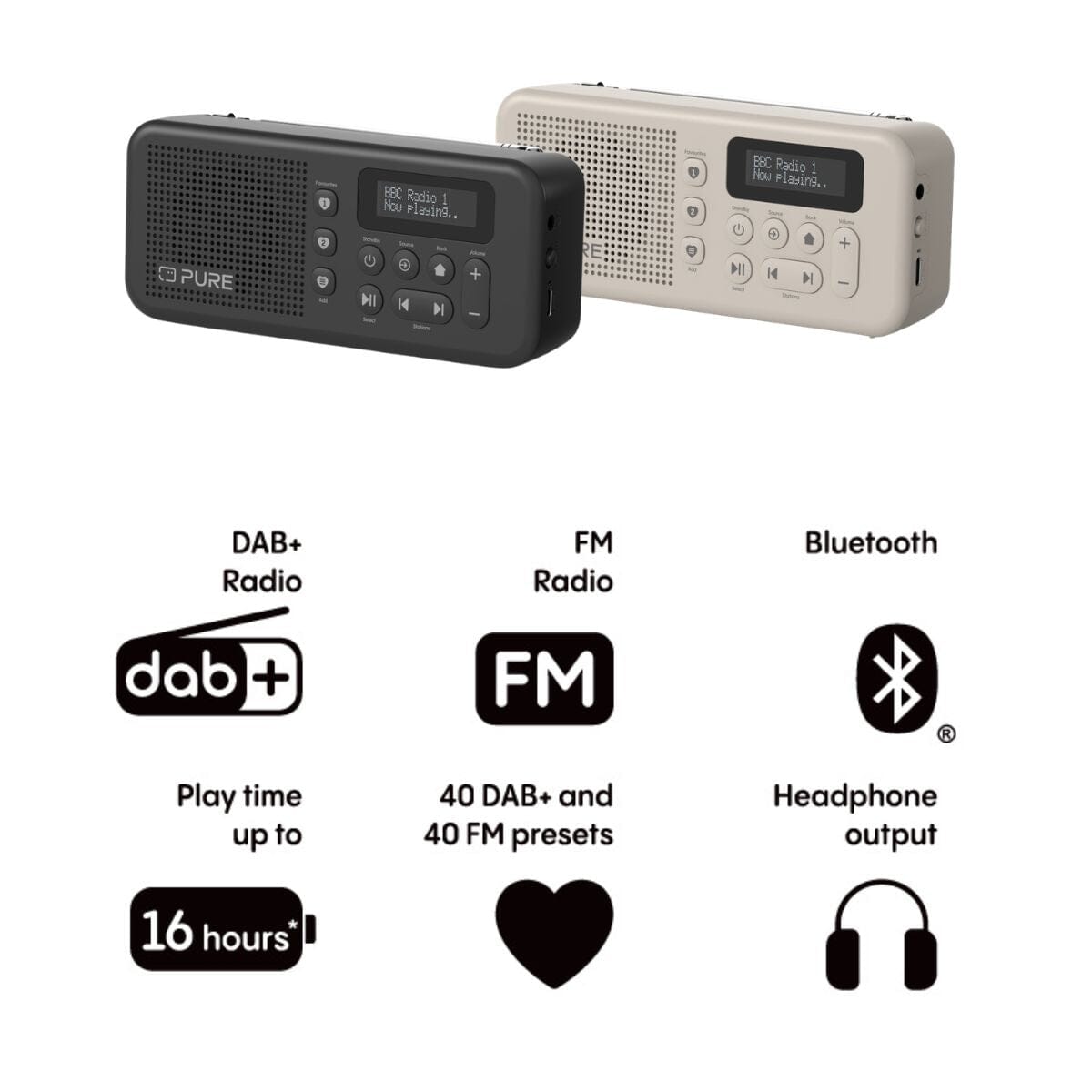 Pure Elan Move Portable DAB+ Radio with Bluetooth - K&B Audio