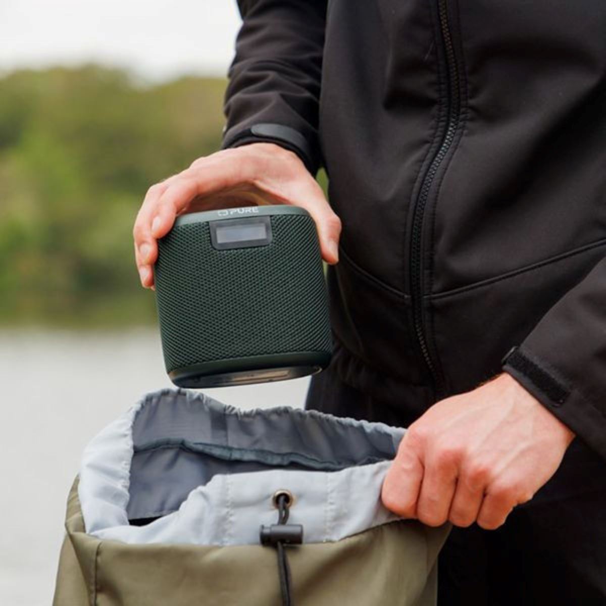 Pure Woodland Mini Portable Speaker with Bluetooth & FM/DAB Radio - K&B Audio