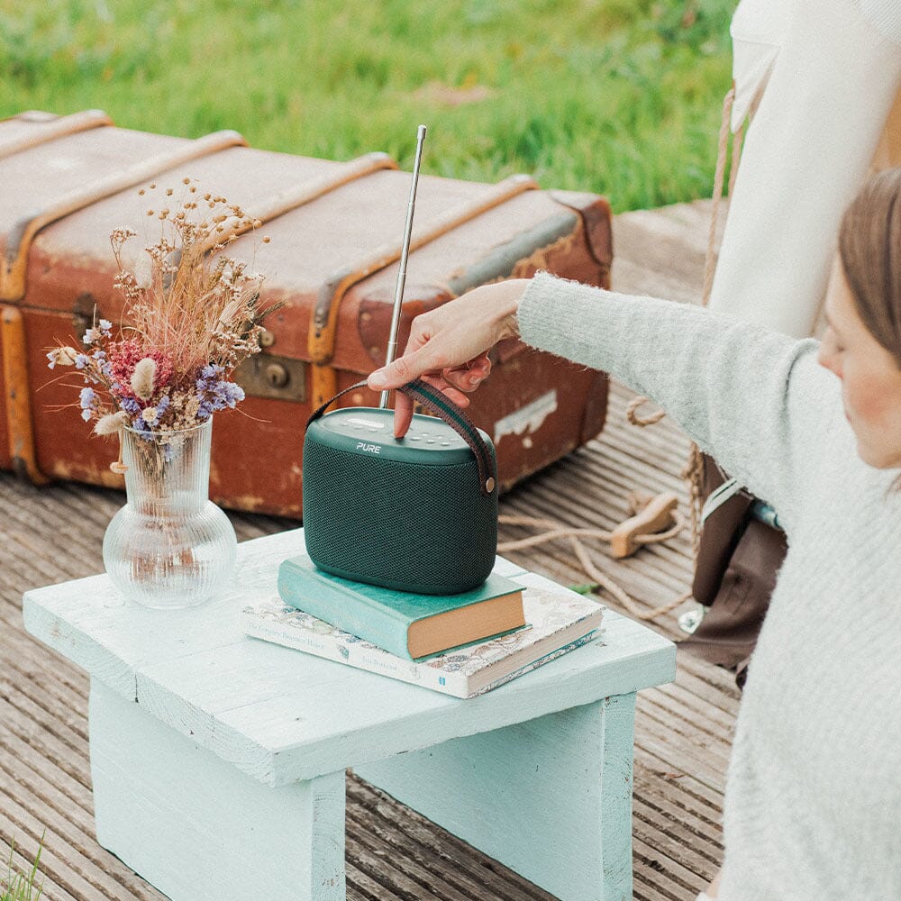 Pure Woodland Waterproof Portable Speaker with Bluetooth & FM/DAB Radio - K&B Audio