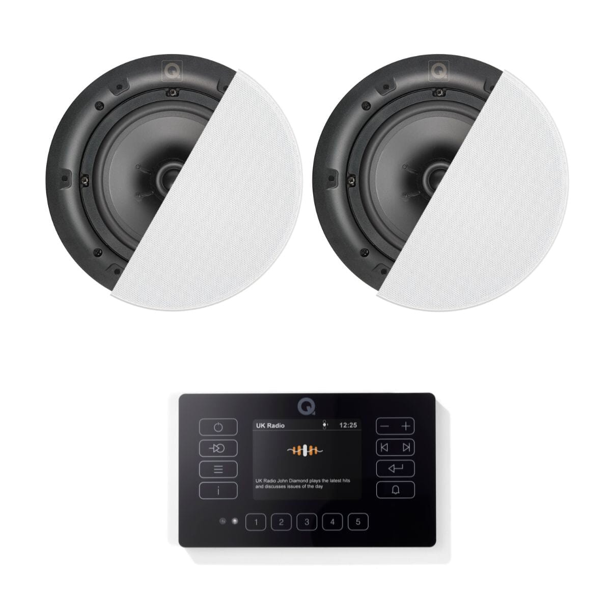 Q Acoustics E120 6.5" Bluetooth Ceiling Speaker System with DAB/FM Radio - K&B Audio
