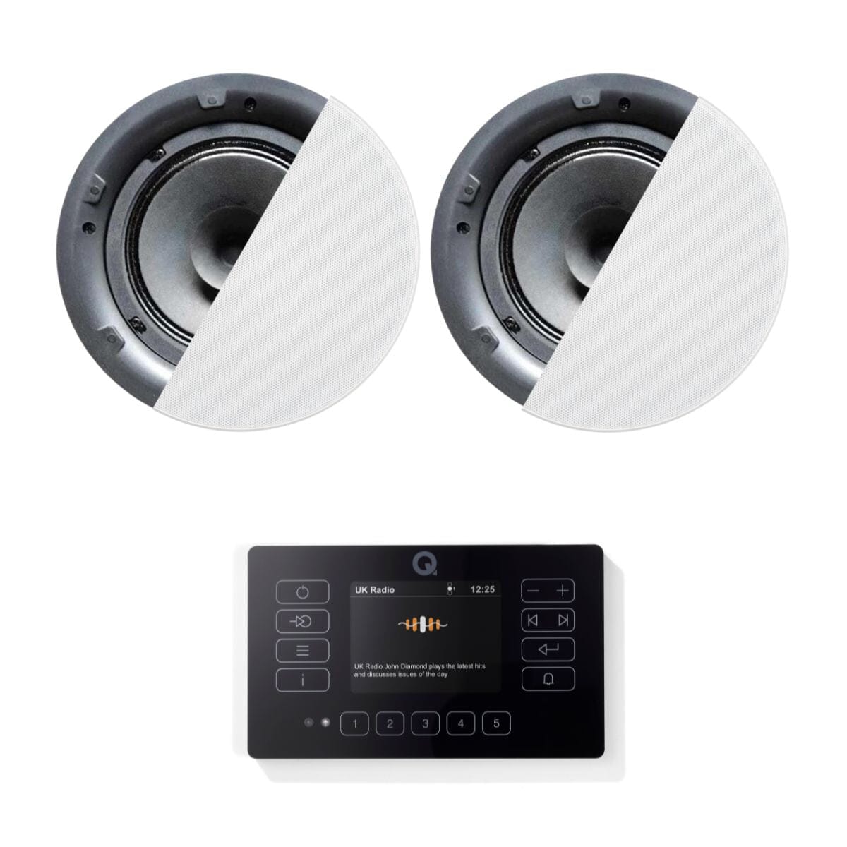 Q Acoustics E120 6.5" Bluetooth Ceiling Speaker System with DAB/FM Radio - K&B Audio