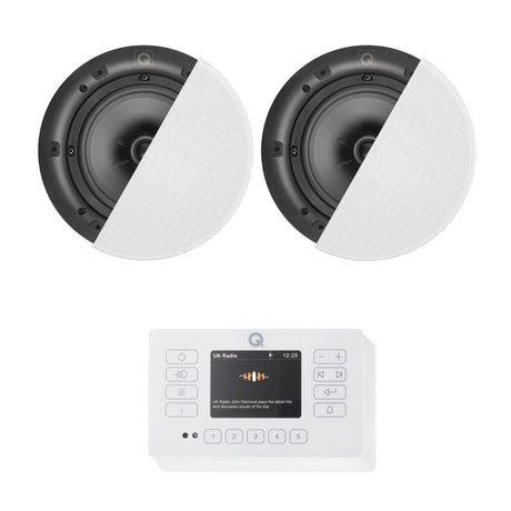 Q Acoustics E120 6.5" Bluetooth Ceiling Speaker System with DAB/FM Radio - K&B Audio