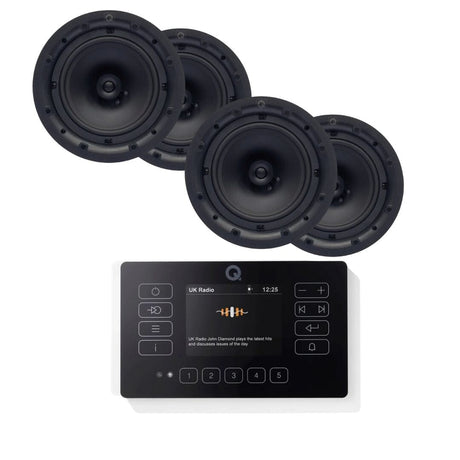 Q Acoustics E120 8" Ceiling Speaker HiFi System with Bluetooth/DAB+/FM - K&B Audio