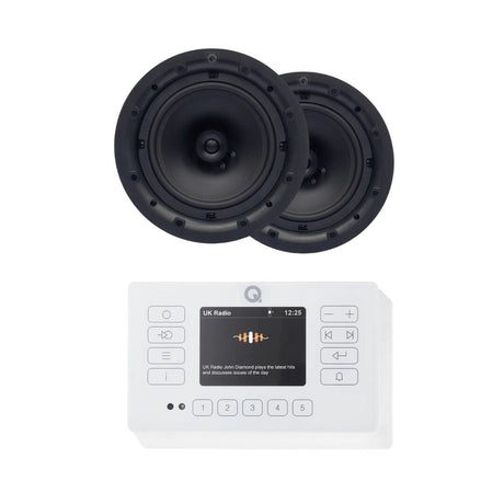 Q Acoustics E120 8" Ceiling Speaker HiFi System with Bluetooth/DAB+/FM - K&B Audio