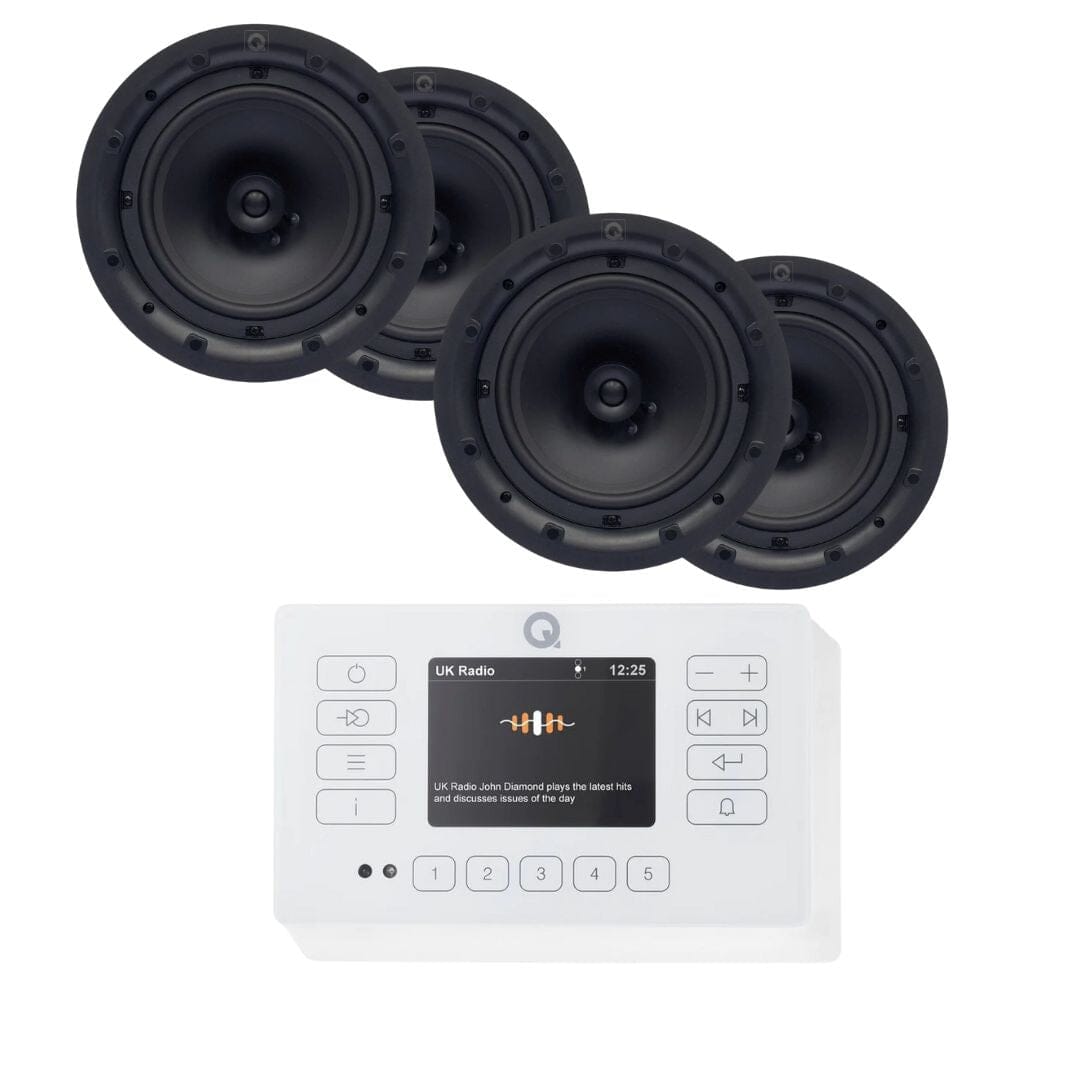 Q Acoustics E120 8" Ceiling Speaker HiFi System with Bluetooth/DAB+/FM - K&B Audio