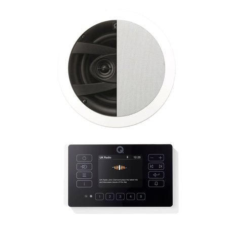 Q Acoustics E120 Bathroom Bluetooth Ceiling Speaker System with DAB Radio - K&B Audio