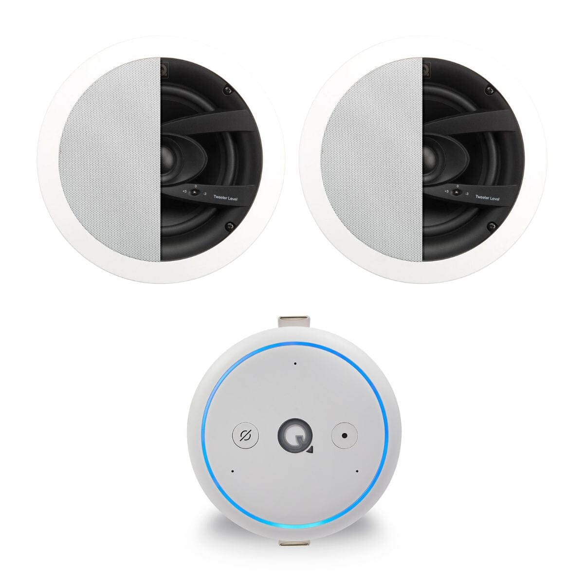 Q Acoustics E300A 6.5" Bathroom Ceiling Speaker with Wi-Fi, Alexa & Bluetooth - K&B Audio