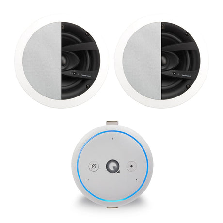 Q Acoustics E300A 6.5" Bathroom Ceiling Speaker with Wi-Fi, Alexa & Bluetooth - K&B Audio