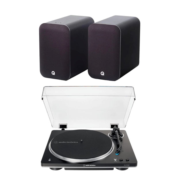 Audio-Technica LP70XBT Bluetooth Turntable + Q Acoustics M20 Active Bluetooth Speakers - K&B Audio